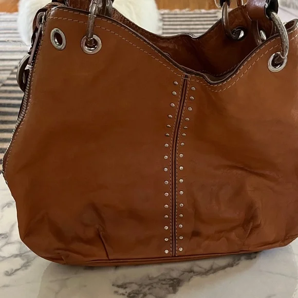 Michael Kors Brown Leather Shoulder Bag - Picture 10 of 16